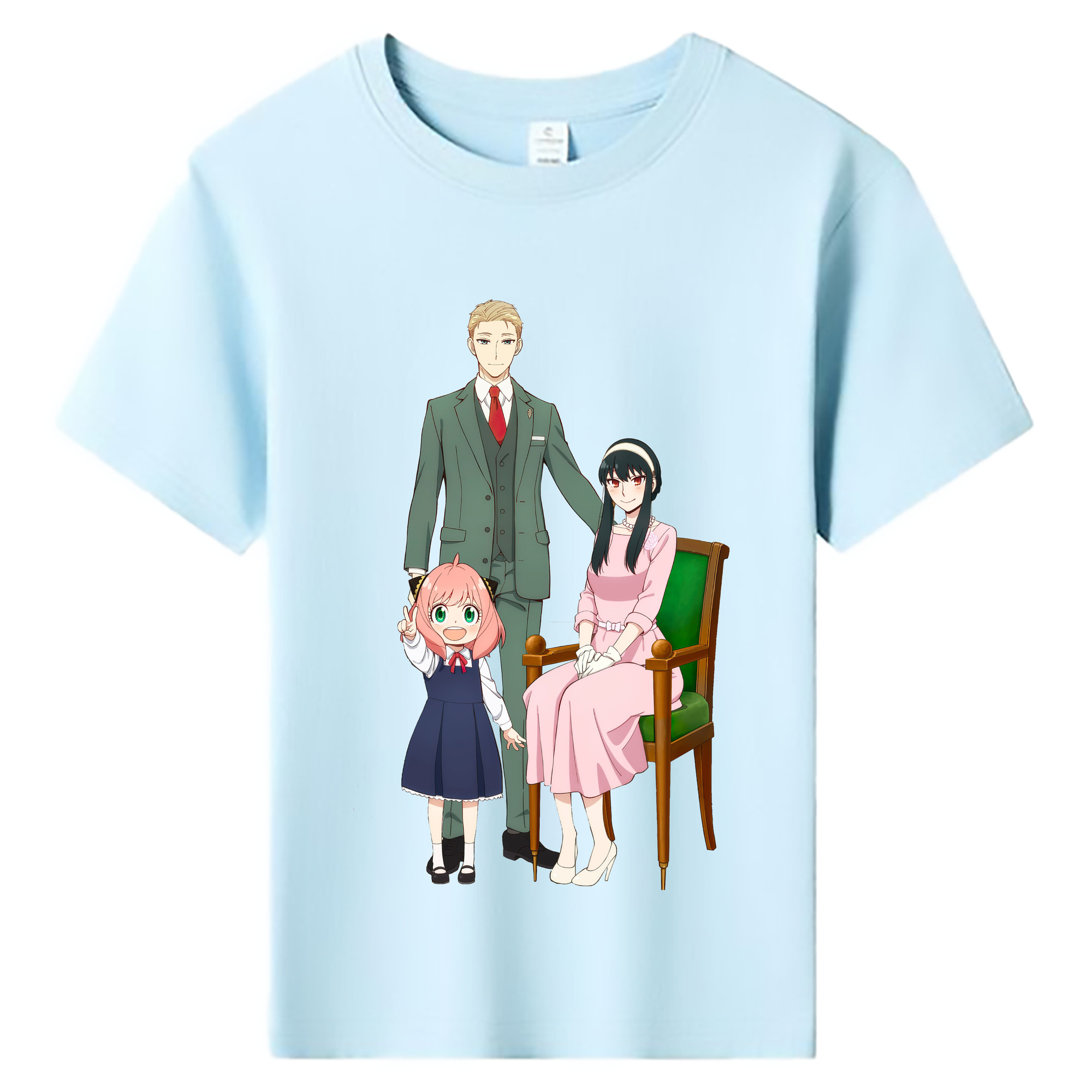 （画像用） SPY×FAMILY间谍家家酒 綿100％キッズTシャツ（フロントプリント）